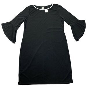 Sage & Vicky Women's NEW Dress Large Black Blouse 3/4 Sleeve